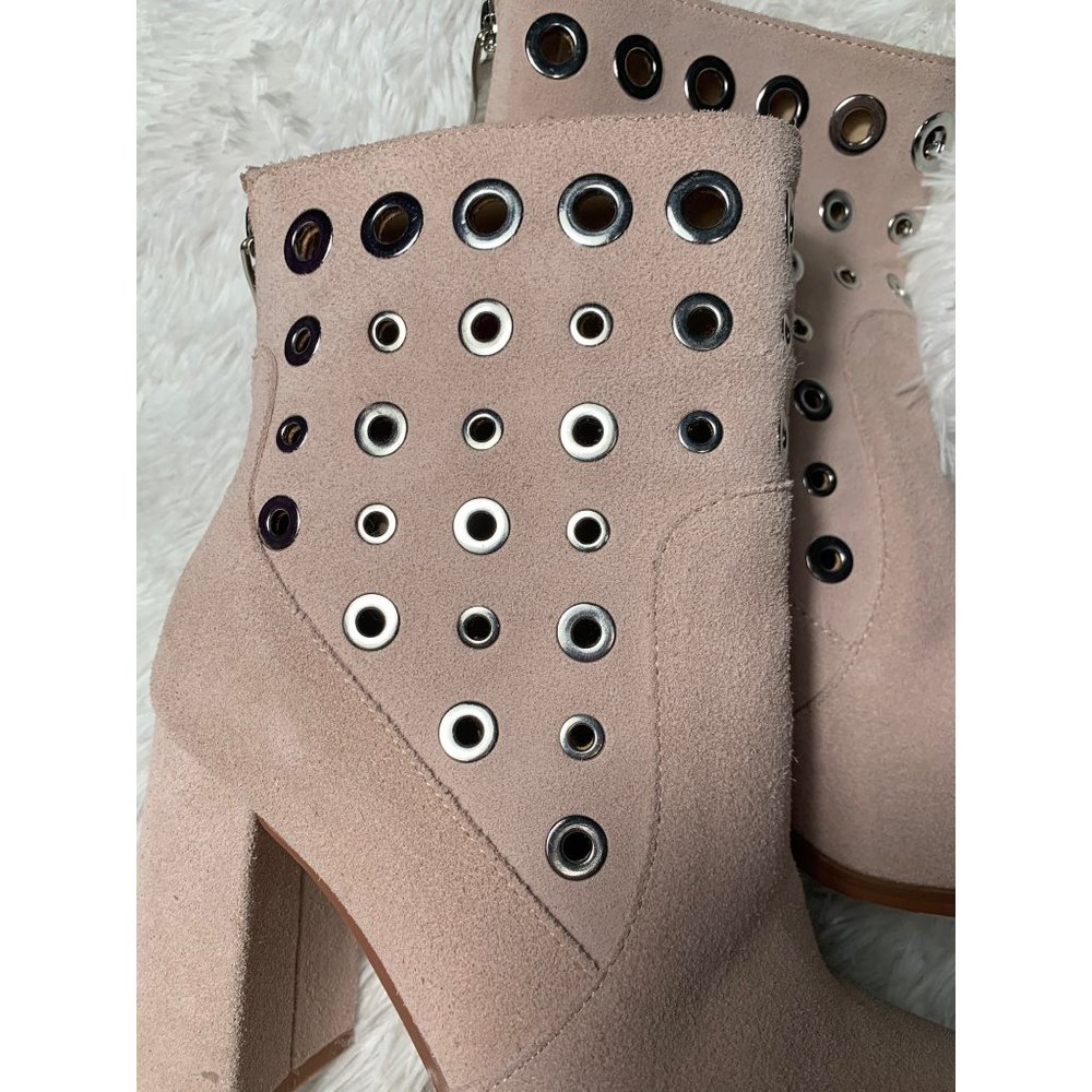 Chinese Laundry Carmen Pink Studded suede booties - Picture 4 of 14